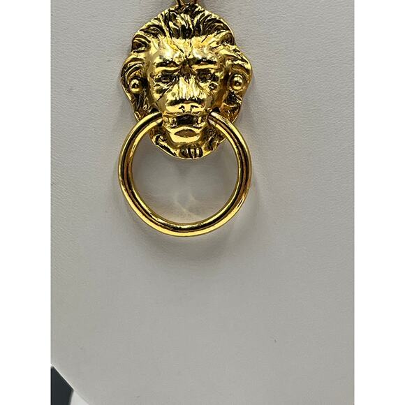 Vanessa Mooney VM Vixen Gold Plated The Vandal Door Knocker Necklace - Picture 2 of 8